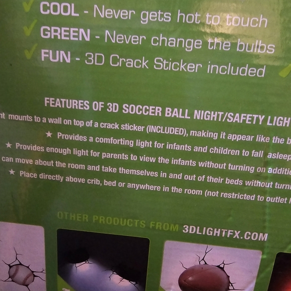 3D Deco Light Soccer Ball NEW - Picture 4 of 5